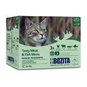 Bozita Feline Multibox mięso i ryby w galaretce 85g x 12 (multipak) + prezent BOZITA