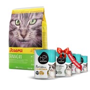 Josera SensiCat Adult Sensitiv 10kg + Koema mus dla kota Pakiet próbny 400g x 4 + prezent JOSERA