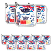 Butcher's Delicious Dinners z wołowiną w sosie 100g x 12 + prezent BUTCHERS