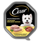 Cesar z kurczakiem i indykiem w pasztecie 150g x 12 + prezent CESAR