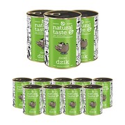 Natural Taste dla psa Dziki Dzik 400g x 12 + prezent NATURAL TASTE