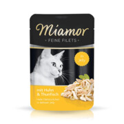 Miamor Feine Filets saszetki kurczak i tuńczyk 100g + prezent MIAMOR
