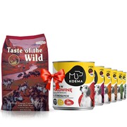 Taste of the Wild Southwest Canyon 12,2kg + Koema 90% mięsa mix 6 smaków 800g x 6 + prezent TASTE OF THE WILD