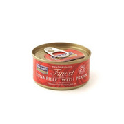 Fish4Cats Finest puszka filet z tuńczyka z krewetkami 70g x 12 + prezent FISH4CATS