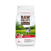 VetExpert Raw Paleo Puppy Mini Beef 8kg - sucha karma z wołowiną dla szczeniąt małych ras + prezent RAW PALEO