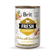 Brit Fresh Chicken with Sweet Potato 6x400g + prezent BRIT