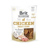 Brit Jerky Snack Chicken with Insect Meaty Coins 200g + prezent BRIT