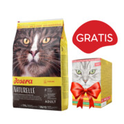 Josera Naturelle Sterilized Adult 10kg + Josera Multipack Pate 85g x 6 GRATIS + prezent JOSERA
