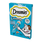 Dreamies Creamy Przysmak z łososiem dla kota 4 x 10g + prezent DREAMIES