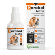 Vetoquinol Kerabol Biotin - krople na poprawę sierści 20ml + prezent VETOQUINOL