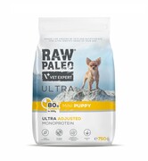 VetExpert Raw Paleo Ultra Turkey Mini Puppy 750g - sucha karma z indykiem dla szczeniąt małych ras + prezent RAW PALEO