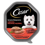 Cesar z wołowiną i wątróbką w pasztecie 150g x 12 + prezent CESAR