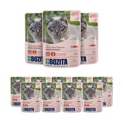 Bozita Feline w sosie z łososiem 85g x 12 + prezent BOZITA