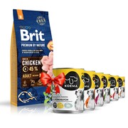 Brit Premium Adult Medium 15kg - zdjęcie 3
