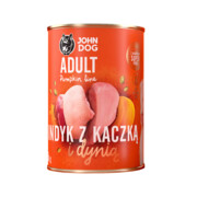John Dog Pumpkin Line Indyk z kaczką i dynią 400g x 12 + prezent JOHN DOG
