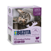 Bozita Feline w galaretce indyk 370g x 12 + prezent BOZITA