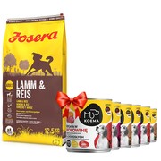 Josera Lamb & Rice Adult 12,5kg + Koema mix 3 smaków 800g x 6 + prezent JOSERA