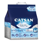 Catsan Hygiene Plus Żwirek naturalny niezbrylający 5l + prezent CATSAN