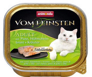 Animonda vom Feinsten Adult indyk i pierś z kurczaka w ziołach 100g x 12 + prezent ANIMONDA