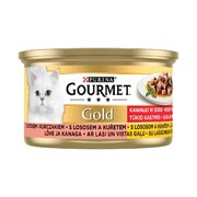 Gourmet Gold Kawałki w sosie z łososiem i kurczakiem 85g x 12 + prezent GOURMET