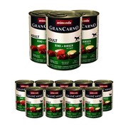 Animonda GranCarno Original Adult wołowina i jeleń z jabłkiem 400g x 12 + prezent ANIMONDA