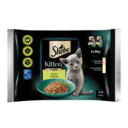 Sheba Kitten Wybór Smaków w sosie 85g x 4 (multipak x 1) + prezent SHEBA