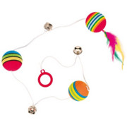 Trixie Piłki tęczowe na gumce 3szt. 3,5cm + prezent TRIXIE