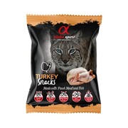 Alpha Spirit Cat Przysmak w kostce z indykiem 50g + prezent ALPHA SPIRIT