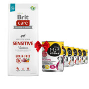 Brit Care Grain-free Sensitive Venison 12kg + Koema mix 6 smaków 400g x 6 + prezent BRIT