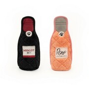 ZippyPaws Pluszowe butelki Merlot Rose 20cm 2szt. + prezent ZIPPYPAWS