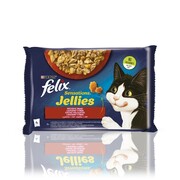 Felix Sensations w galaretce wołowina i kurczak 85g x 4 (multipak x 1) + prezent FELIX