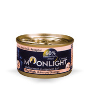 Moonlight Dinner puszka Nr. 2 tuńczyk, kurczak i krewetki 80g x 12 + prezent MOONLIGHT
