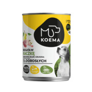 Koema 90% mięsa kaczka 12x400g + prezent KOEMA