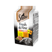 Sheba Fresh & Fine Drobiowe dania w sosie 50g x 6 (multipak x 1) + prezent SHEBA