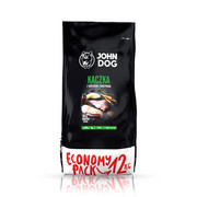 John Dog średnie i duże rasy Kaczka z królikiem 12kg + prezent JOHN DOG