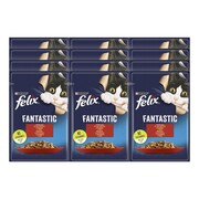 Felix Fantastic Adult w galaretce wołowina 85g x 12 + prezent FELIX