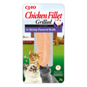 Inaba Cat Filet z kurczaka w bulionie z krewetek 25g + prezent INABA