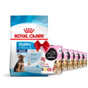Royal Canin Maxi Puppy 15kg + Koema Junior mix 3 smaków 400g x 6 + prezent ROYAL CANIN