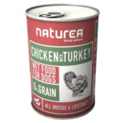 Naturea Grain Free kurczak z indykiem 400g x 12 + prezent NATUREA