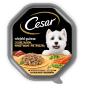 Cesar z kurczakiem, warzywami i pietruszką w sosie 150g x 12 + prezent CESAR