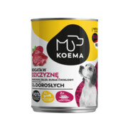 Koema 90% mięsa dziczyzna 12x400g + prezent KOEMA