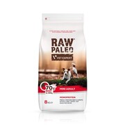 VetExpert Raw Paleo Adult Mini Beef 8kg - sucha karma z wołowiną dla psów małych ras + prezent RAW PALEO