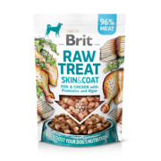 Brit Raw Treat Skin&Coat Fish&Chicken 40g + prezent BRIT
