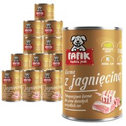 Fafik z jagnięciną 12x400g + prezent FAFIK