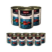 Animonda GranCarno Original Adult wołowina i łosoś ze szpinakiem 800g x 12 + prezent ANIMONDA