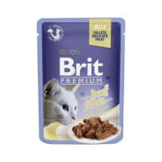 Brit Premium Cat Pouch Fileciki w galaretce z wołowiną 12x85g + prezent BRIT