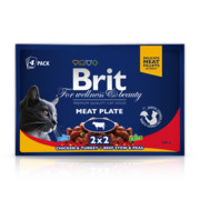 Brit Premium Plate Meat 4 x 100g + prezent BRIT