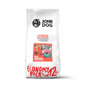 John Dog Good Form średnie i duże rasy Wieprzowina z wołowiną 12kg + prezent JOHN DOG