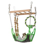 Trixie Huśtawka z podwieszaną drabinka i hamakiem dla gryzoni 17×22×15cm + prezent TRIXIE