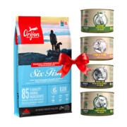 Orijen Dog Six Fish 11,4kg + Benji's Planet Zestaw Degustacyjny 410g x 4 + prezent ORIJEN